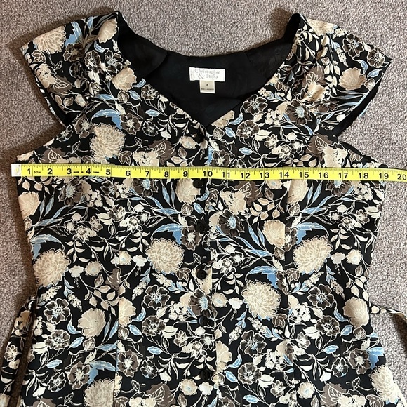 CHRISTOPHER & Banks shortsleeved maxi dress size 8 - Picture 9 of 10